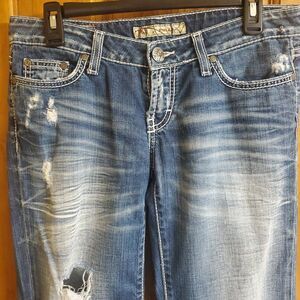 BKE Buckle Stella Slim Fit Low Rise Bootcut Jeans Medium Wash 27 Women